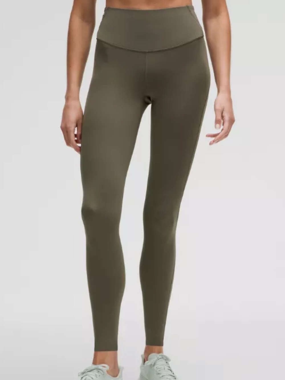 Lululemon Base Pace High-Rise Tight 28" Army Green Sz 2❤️